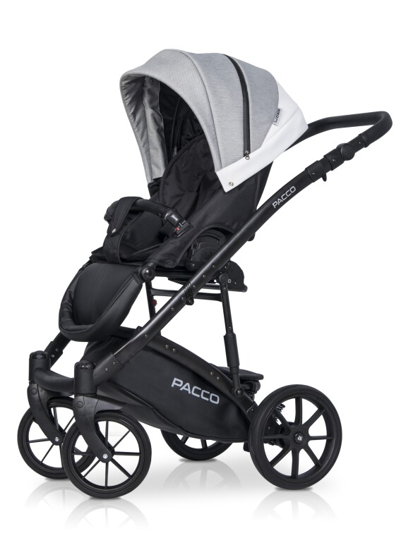 Коляска Riko Basic Pacco 2 в 1 цвет 05 Grey Fox (серый-белый)